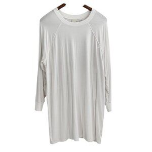 Aritzia Wilfred Free White Long Tunic Normcore Loungewear Neutral Womens Size XS